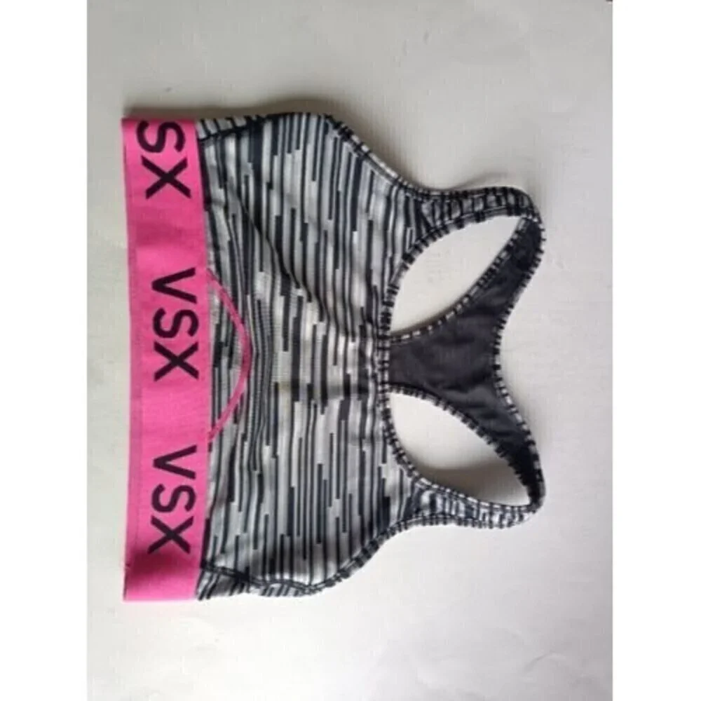 2 Victoria's Secret Sports Bra Womens Size Medium Pink VSX Sports Activewear - Picture 2 of 11